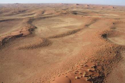 Above the Namibian desert