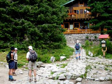 Mountain hut in the Slovakian Tatra Mountains