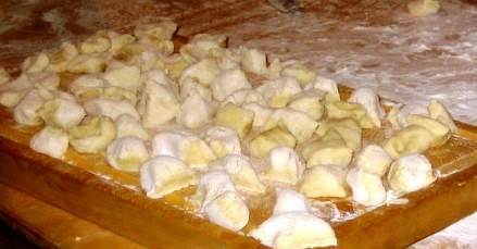 The making of Gnocchis in Lazio Italy