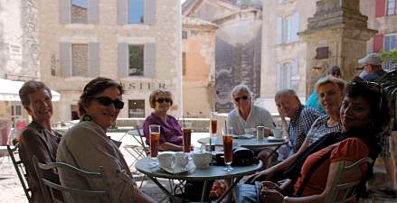 Coffee break in Gordes Provence France