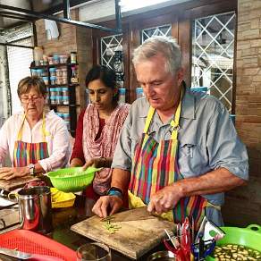 Chefs at work in Munnar Kerala India