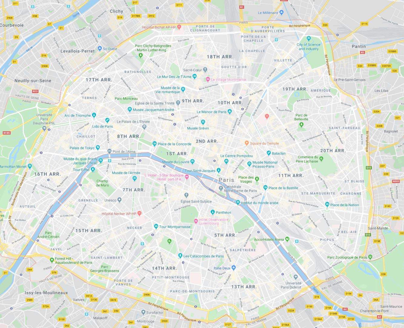 Walk Map Paris 