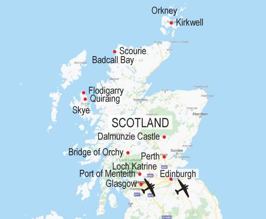 Walking Map Scotland 