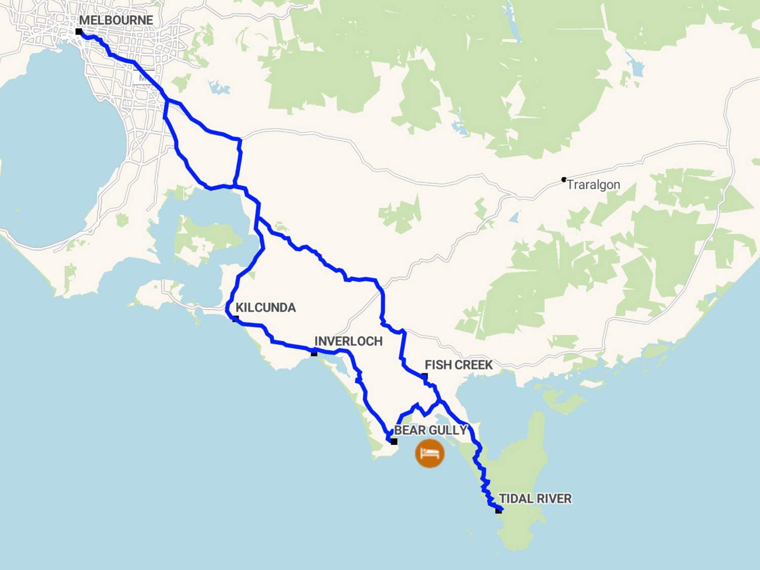 Walking Map Wilson Promontory 